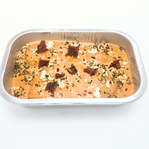 2 Chicken Breasts in Southwest Sauce with Feta and Sundried Tomatoes