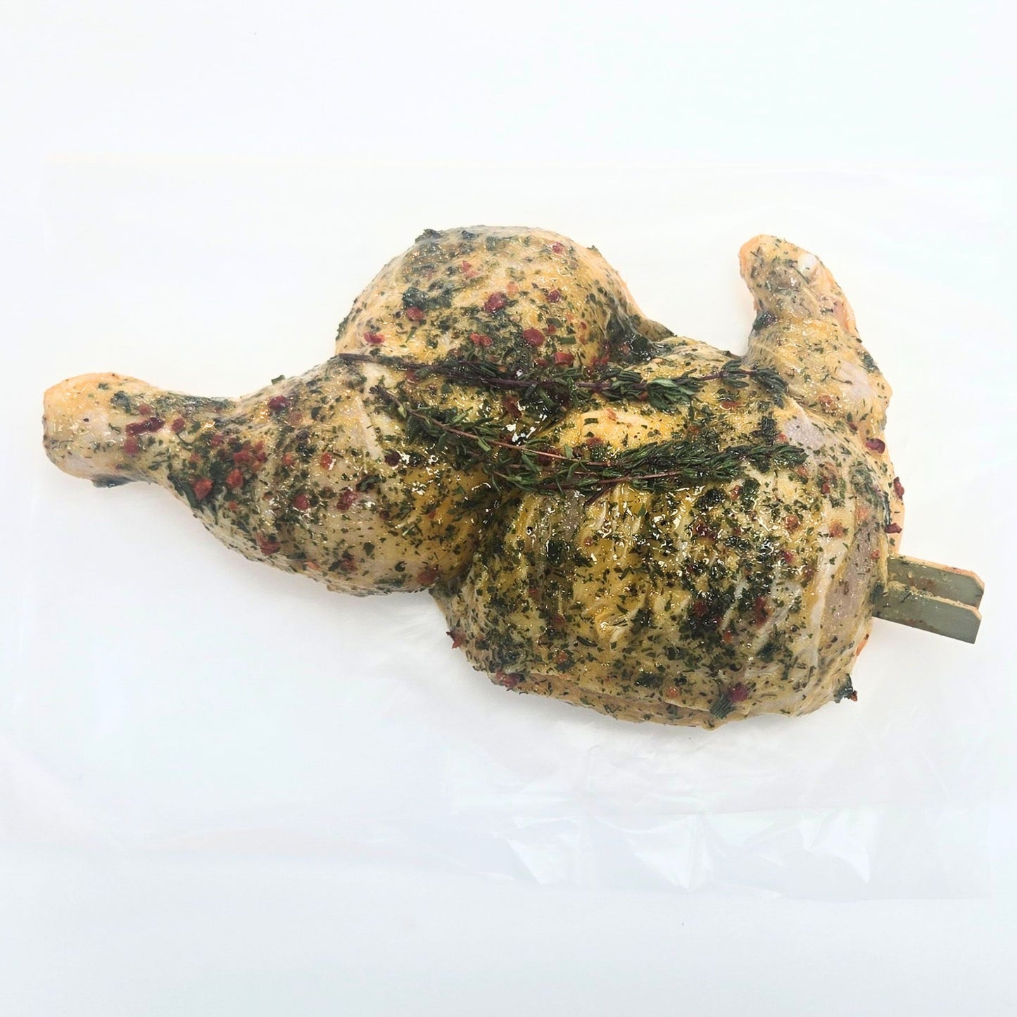 Garlic Butter Spatchcock Chicken