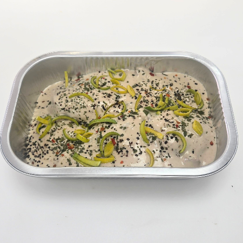 2 Chicken Breasts with Creamy Mushrooms and Leeks